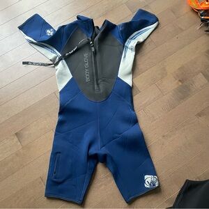 Body Glove Black and Blue Wetsuit Men size Large L never used